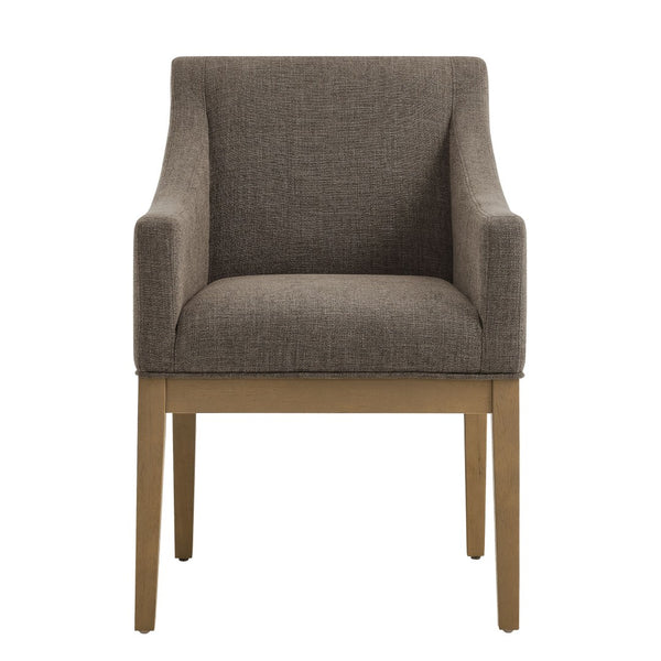 Modway Furniture Alton Fabric Upholstered Dining Armchair – Modern Comfort for Dining Rooms & Living Spaces Mocha Natural EEI-7058-MOC-NAT