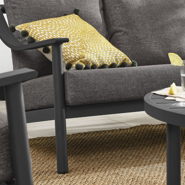 Modway Furniture Terrace 4-Piece Outdoor Aluminum Patio Furniture Set with Cushions - Modern, Durable & Stylish EEI-7061-CAR-GPH