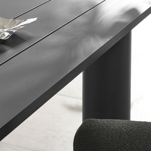 Modway Furniture Nautica 7-Piece Aluminum Patio Dining Set with Rectangular Table and Ergonomic Chairs for Outdoor Comfort Charcoal Graphite EEI-7062-CHA-GPH