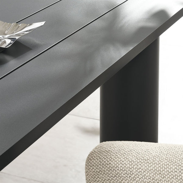 Modway Furniture Nautica 7-Piece Aluminum Patio Dining Set with Rectangular Table and Ergonomic Chairs for Outdoor Comfort Ivory Graphite EEI-7062-IVO-GPH