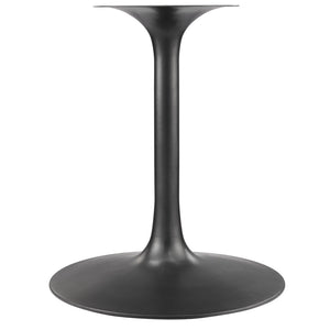 Modway Furniture Lippa 60" Round Solid Wood Dining Table - Modern Design with Sturdy Pedestal Base for Any Home Black Walnut EEI-7071-BLK-WAL