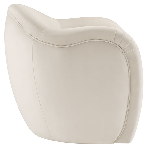 Modway Furniture Compose Elegant Performance Velvet Accent Chair – Stylish Barrel Design For Ultimate Comfort & Luxury White  Eei-7074-ala