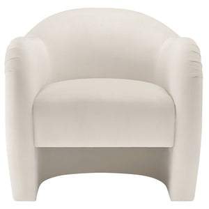 Modway Furniture Compose Elegant Performance Velvet Accent Chair – Stylish Barrel Design For Ultimate Comfort & Luxury White  Eei-7074-ala