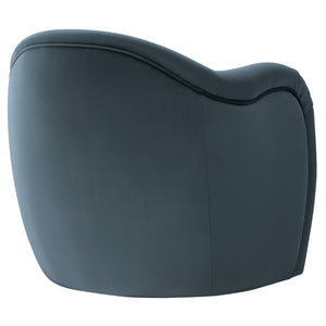 Modway Furniture Compose Elegant Performance Velvet Accent Chair – Stylish Barrel Design For Ultimate Comfort & Luxury Blue  Eei-7074-cab