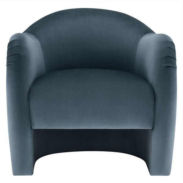 Modway Furniture Compose Elegant Performance Velvet Accent Chair – Stylish Barrel Design For Ultimate Comfort & Luxury Blue  Eei-7074-cab