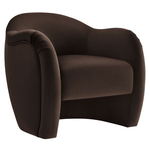 Modway Furniture Compose Elegant Performance Velvet Accent Chair – Stylish Barrel Design For Ultimate Comfort & Luxury Brown  Eei-7074-chb