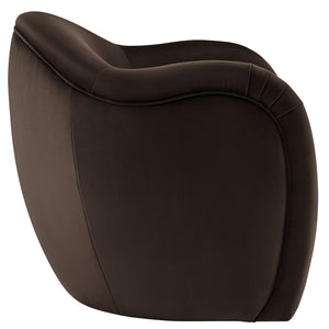 Modway Furniture Compose Elegant Performance Velvet Accent Chair – Stylish Barrel Design For Ultimate Comfort & Luxury Brown  Eei-7074-chb
