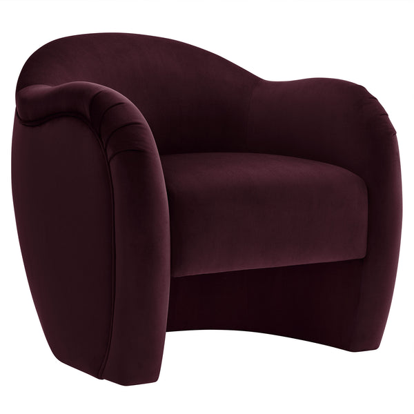 Modway Furniture Compose Elegant Performance Velvet Accent Chair – Stylish Barrel Design For Ultimate Comfort & Luxury Purple  Eei-7074-mul