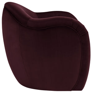 Modway Furniture Compose Elegant Performance Velvet Accent Chair – Stylish Barrel Design For Ultimate Comfort & Luxury Purple  Eei-7074-mul