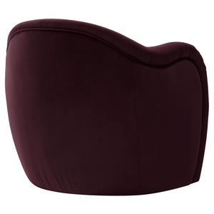 Modway Furniture Compose Elegant Performance Velvet Accent Chair – Stylish Barrel Design For Ultimate Comfort & Luxury Purple  Eei-7074-mul