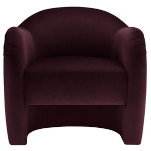 Modway Furniture Compose Elegant Performance Velvet Accent Chair – Stylish Barrel Design For Ultimate Comfort & Luxury Purple  Eei-7074-mul