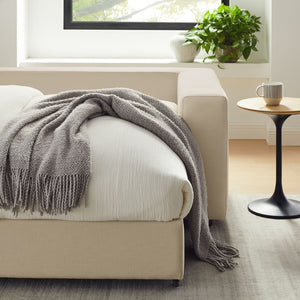 Modway Furniture Commix Down-Filled Overstuffed Sleeper Sofa - Luxurious Comfort with Modern Design and No Assembly Needed Light Beige EEI-7080-LBG