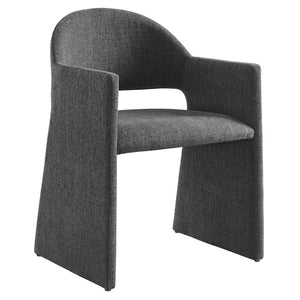Modway Furniture Talia Upholstered Dining Armchair: Modern Design, Ergonomic Comfort, and Versatile Style for Any Space Charcoal EEI-7082-CHA