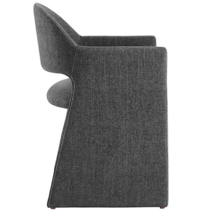 Modway Furniture Talia Upholstered Dining Armchair: Modern Design, Ergonomic Comfort, and Versatile Style for Any Space Charcoal EEI-7082-CHA