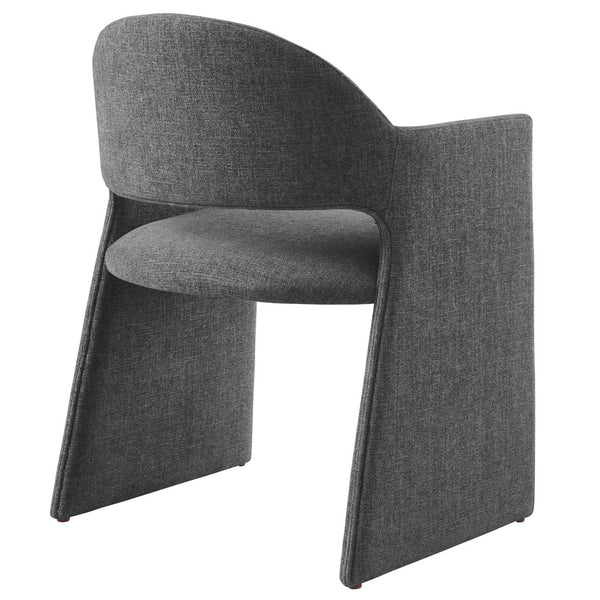 Modway Furniture Talia Upholstered Dining Armchair: Modern Design, Ergonomic Comfort, and Versatile Style for Any Space Charcoal EEI-7082-CHA