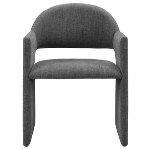 Modway Furniture Talia Upholstered Dining Armchair: Modern Design, Ergonomic Comfort, and Versatile Style for Any Space Charcoal EEI-7082-CHA