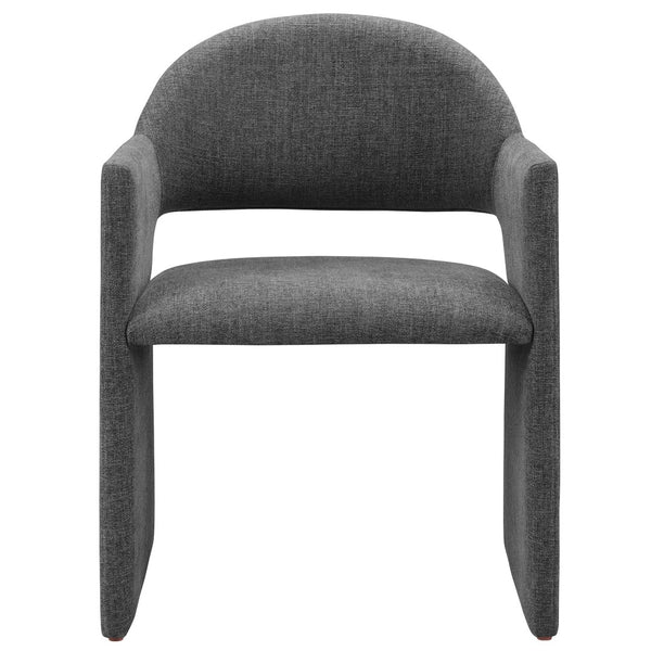 Modway Furniture Talia Upholstered Dining Armchair: Modern Design, Ergonomic Comfort, and Versatile Style for Any Space Charcoal EEI-7082-CHA