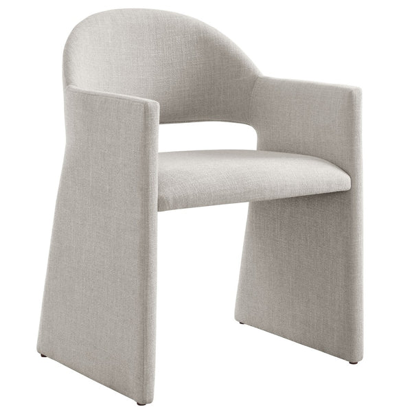 Modway Furniture Talia Upholstered Dining Armchair: Modern Design, Ergonomic Comfort, and Versatile Style for Any Space Linen EEI-7082-LIN