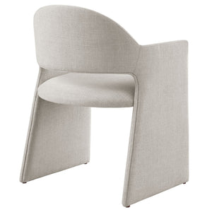 Modway Furniture Talia Upholstered Dining Armchair: Modern Design, Ergonomic Comfort, and Versatile Style for Any Space Linen EEI-7082-LIN