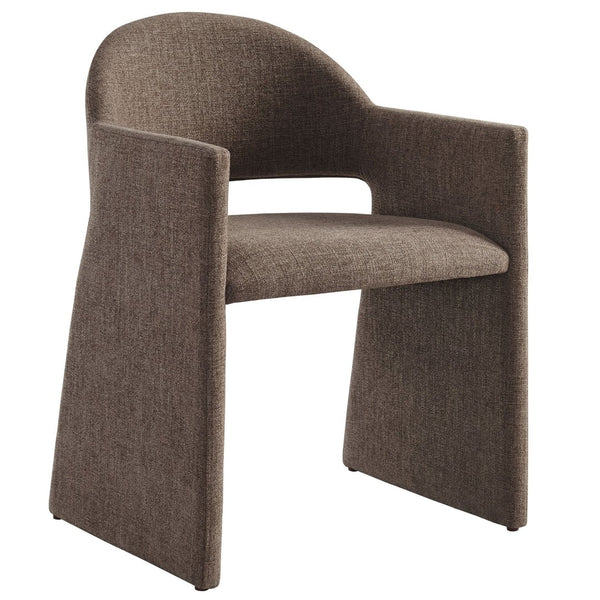 Modway Furniture Talia Upholstered Dining Armchair: Modern Design, Ergonomic Comfort, and Versatile Style for Any Space Mocha EEI-7082-MOC