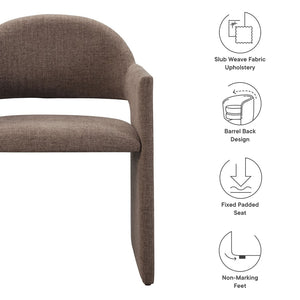 Modway Furniture Talia Upholstered Dining Armchair: Modern Design, Ergonomic Comfort, and Versatile Style for Any Space Mocha EEI-7082-MOC