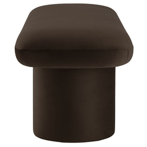 Modway Furniture Orla Performance Velvet Bench - Modern Elegance and Comfort for Any Space, Fully Assembled Design Chocolate Brown EEI-7083-CHB