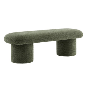 Modway Furniture Orla Chenille Upholstered Bench by Modway - Cozy Modern Seating for Homes, Entryways & Living Rooms Sage EEI-7084-SGE