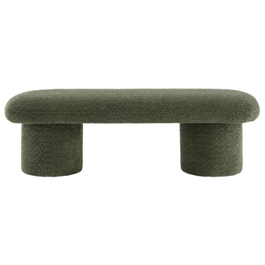 Modway Furniture Orla Chenille Upholstered Bench by Modway - Cozy Modern Seating for Homes, Entryways & Living Rooms Sage EEI-7084-SGE