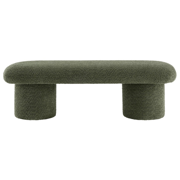 Modway Furniture Orla Chenille Upholstered Bench by Modway - Cozy Modern Seating for Homes, Entryways & Living Rooms Sage EEI-7084-SGE