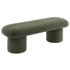 Modway Furniture Orla Chenille Upholstered Bench by Modway - Cozy Modern Seating for Homes, Entryways & Living Rooms Sage EEI-7084-SGE
