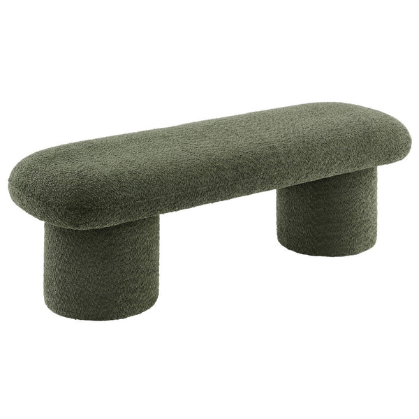 Modway Furniture Orla Chenille Upholstered Bench by Modway - Cozy Modern Seating for Homes, Entryways & Living Rooms Sage EEI-7084-SGE