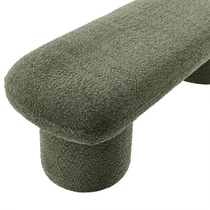 Modway Furniture Orla Chenille Upholstered Bench by Modway - Cozy Modern Seating for Homes, Entryways & Living Rooms Sage EEI-7084-SGE