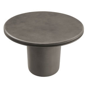 Modway Furniture Brion 48" Round Concrete Dining Table - Modern Indoor-Outdoor Design for Stylish Gatherings Gray EEI-7087-GRY