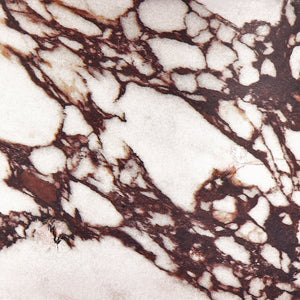 Modway Furniture Alora Indoor-Outdoor Concrete Round Coffee Table - Modern Minimalist Design for Stylish Living Spaces Red Marble EEI-7091-RED