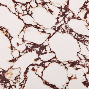 Modway Furniture Alora Indoor-Outdoor Concrete Round Coffee Table - Modern Minimalist Design for Stylish Living Spaces Red Marble EEI-7091-RED