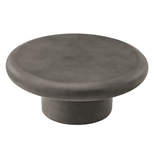 Modway Furniture Argos Indoor-Outdoor Concrete Round Coffee Table - Modern Minimalist Design for Any Space Gray EEI-7092-GRY