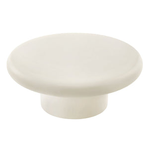 Modway Furniture Argos Indoor-Outdoor Concrete Round Coffee Table - Modern Minimalist Design for Any Space White EEI-7092-WHI