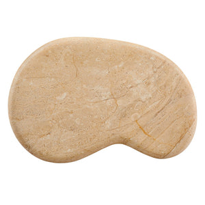 Modway Furniture Elowen Indoor-Outdoor Textured Faux Travertine Side Table - Modern Sculptural Accent for Any Space EEI-7094-TRV