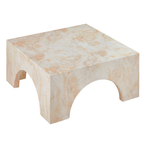 Modway Furniture Valen Indoor-Outdoor Arched Concrete Coffee Table by Modway - Stylish, Durable, and Chic Centerpiece Honey Onyx EEI-7097-HYX