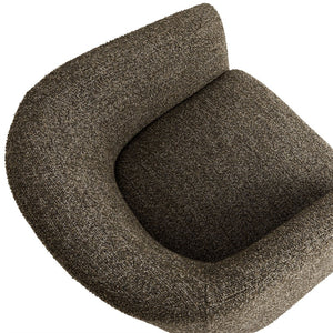 Modway Furniture Muse Boucle Fabric Barrel Accent Chair – Sculptural Comfort with Modern Style for Any Space Antique EEI-7100-ATQ
