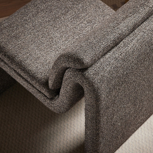 Modway Furniture Lume Boucle Upholstered Armless Accent Chair – Modern Sculptural Design for Stylish Comfort and Versatility Antique EEI-7103-ATQ