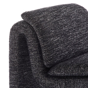 Modway Furniture Lume Boucle Upholstered Armless Accent Chair – Modern Sculptural Design for Stylish Comfort and Versatility Charcoal EEI-7103-CHA