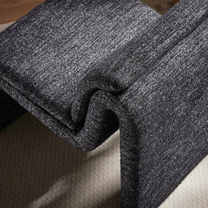 Modway Furniture Lume Boucle Upholstered Armless Accent Chair – Modern Sculptural Design for Stylish Comfort and Versatility Charcoal EEI-7103-CHA