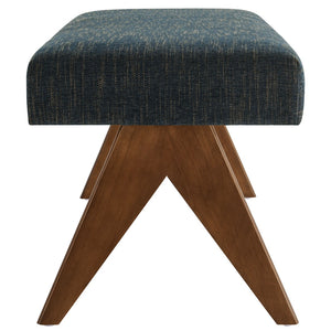 Modway Furniture Lyra 47" Versatile Fabric Upholstered Bench for Modern Living - Stylish Seating for Any Space Azure EEI-7112-HEA