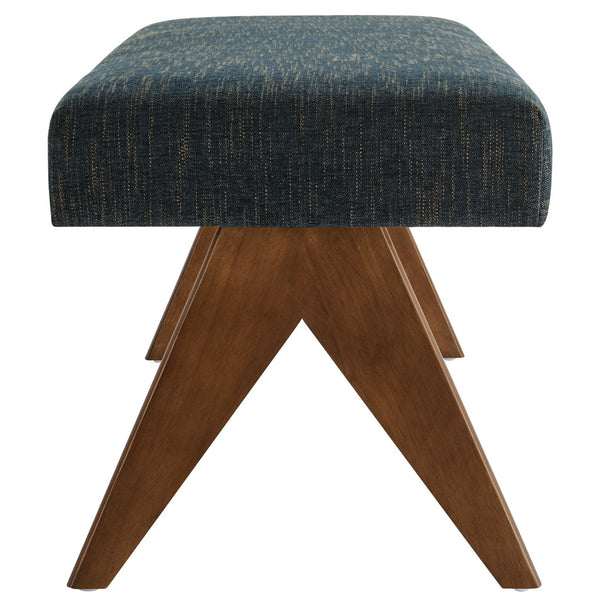 Modway Furniture Lyra 47" Versatile Fabric Upholstered Bench for Modern Living - Stylish Seating for Any Space Azure EEI-7112-HEA