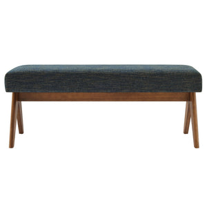 Modway Furniture Lyra 47" Versatile Fabric Upholstered Bench for Modern Living - Stylish Seating for Any Space Azure EEI-7112-HEA