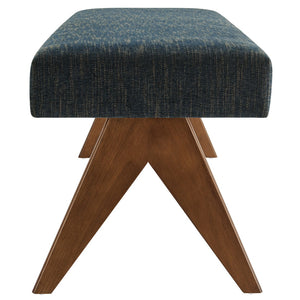 Modway Furniture Lyra 63" Stylish Upholstered Bench - Perfect for Entryways, Living Rooms, or Bedroom Accents Azure EEI-7114-HEA