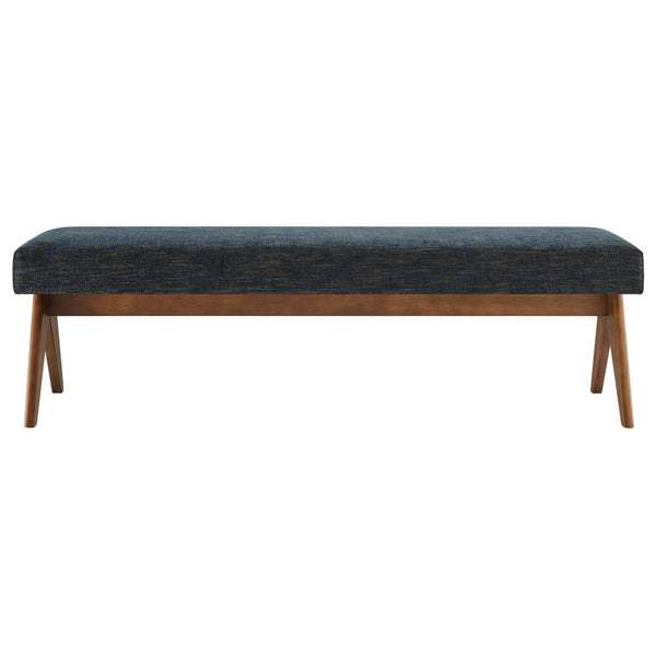Modway Furniture Lyra 63" Stylish Upholstered Bench - Perfect for Entryways, Living Rooms, or Bedroom Accents Azure EEI-7114-HEA