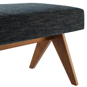 Modway Furniture Lyra 63" Stylish Upholstered Bench - Perfect for Entryways, Living Rooms, or Bedroom Accents Azure EEI-7114-HEA