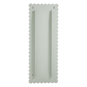 Modway Furniture Emmeline Scalloped Rectangle Floor Mirror - Playful Full-Length Design for Stylish Home Decor Sage EEI-7117-SGE